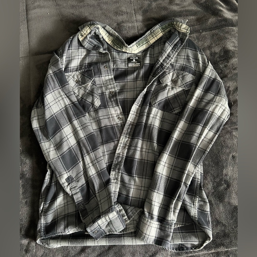 Black and gray flannel